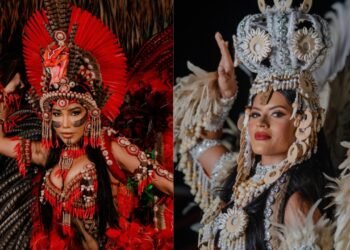 Lívia Christina e Isabelle Alcântara estreiam como itens oficiais em festa na Cidade Garantido em Parintins