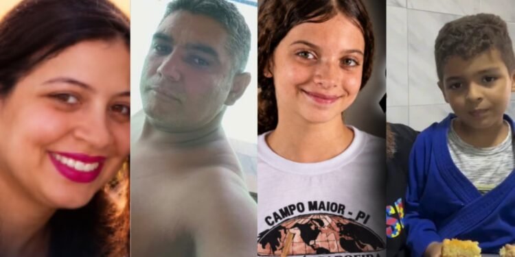 Quem era a família que morreu após carro colidir contra carnaúba no PI; criança segue internada Quem era a família que morreu após carro colidir contra carnaúba no PI; criança segue internada