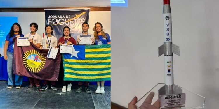 Trio de estudantes do PI conquista prata em olimpíada nacional de foguetes Trio de estudantes do PI conquista prata em olimpíada nacional de foguetes