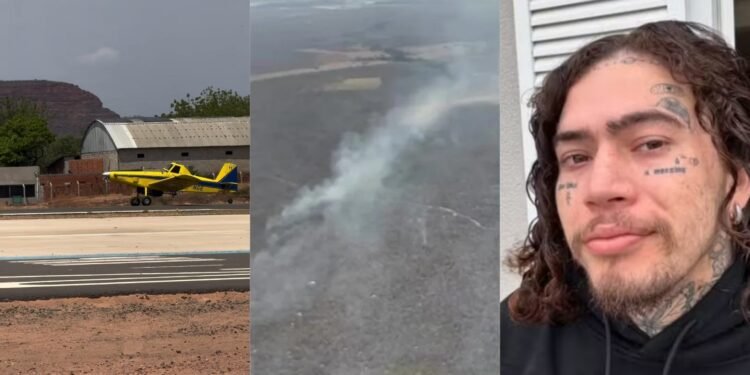 Whindersson Nunes aluga avião-tanque para ajudar no combate a incêndio florestal no Piauí