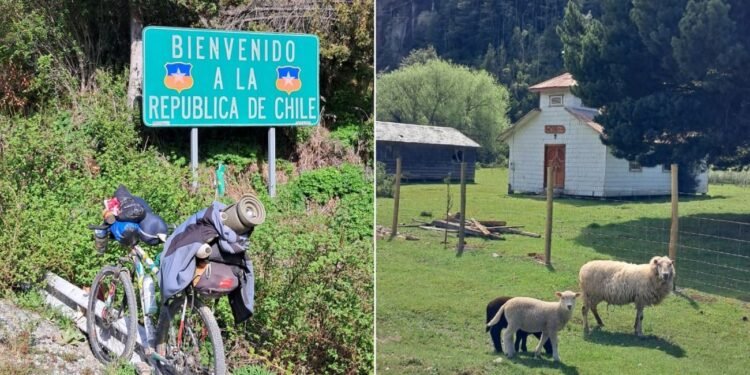 Ciclista que saiu do interior do TO pedalando chega ao Chile e descreve aventura sobre rodas; VÍDEO