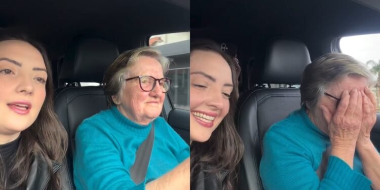 VÍDEO: mulher de 81 anos ganha 1º carro automático dos sobrinhos após 63 anos de direção em SC