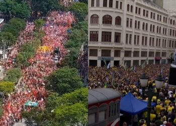 Apoiadores de Lula fazem ato em Curitiba neste domingo; no sábado, cidade teve manifestação pró-Flávio Bolsonaro