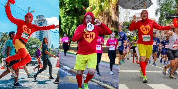 Com gorro, antenas e marreta, ‘Chapolin Prudentino’ leva humor e incentivo às corridas no interior de SP Com gorro, antenas e marreta, ‘Chapolin Prudentino’ leva humor e incentivo às corridas no interior de SP