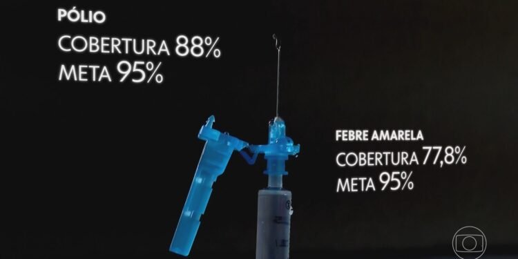 Brasil não atinge meta de vacinação para a maioria das vacinas da rede pública Brasil não atinge meta de vacinação para a maioria das vacinas da rede pública