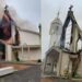 VÍDEO: Igreja pega fogo depois da missa e tem estrutura danificada no Sul de SC VÍDEO: Igreja pega fogo depois da missa e tem estrutura danificada no Sul de SC