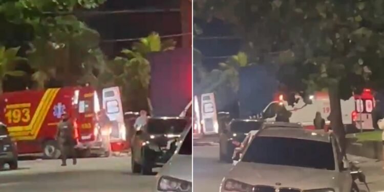 Casal de turistas é baleado por suspeitos em carro na orla de Guarujá, SP