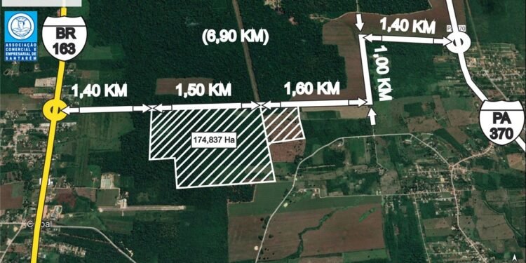 Santarém terá distrito industrial de 174 hectares e previsão de até 10 mil empregos no oeste do Pará Santarém terá distrito industrial de 174 hectares e previsão de até 10 mil empregos no oeste do Pará