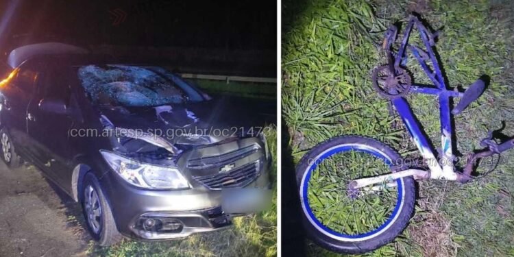 Ciclista morre após ser atingido por carro na Rodovia Marechal Rondon, em Porto Feliz