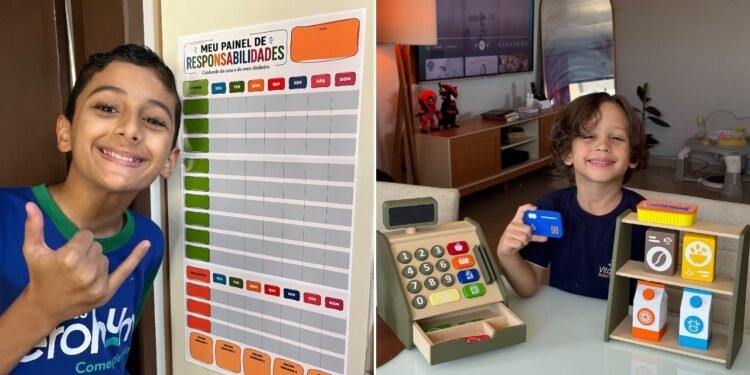 Dar mesada, ensinar a poupar ou deixar gastar? Veja como falar de dinheiro com os filhos Dar mesada, ensinar a poupar ou deixar gastar? Veja como falar de dinheiro com os filhos