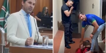 Vereador e cabo da PM perseguem e prendem homem que tentava matar a ex-mulher, em Goiás