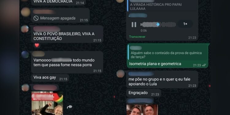 IFTM investiga ofensas xenofóbicas em grupo de WhatsApp contra estudante nordestina após vitória de Lula: ‘Você polui nosso estado’