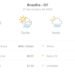 Previsão do tempo hoje para Brasília (DF): sol com algumas nuvens; chove rápido durante o dia e à noite Previsão do tempo hoje para Brasília (DF): sol com algumas nuvens; chove rápido durante o dia e à noite