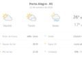 Previsão do tempo hoje para Porto Alegre (RS): sol e muitas nuvens à tarde; à noite ocorrem pancadas de chuva