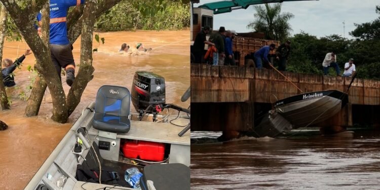 VÍDEO: Casal é resgatado por policial de folga após barco virar em rio de Mato Grosso do Sul VÍDEO: Casal é resgatado por policial de folga após barco virar em rio de Mato Grosso do Sul
