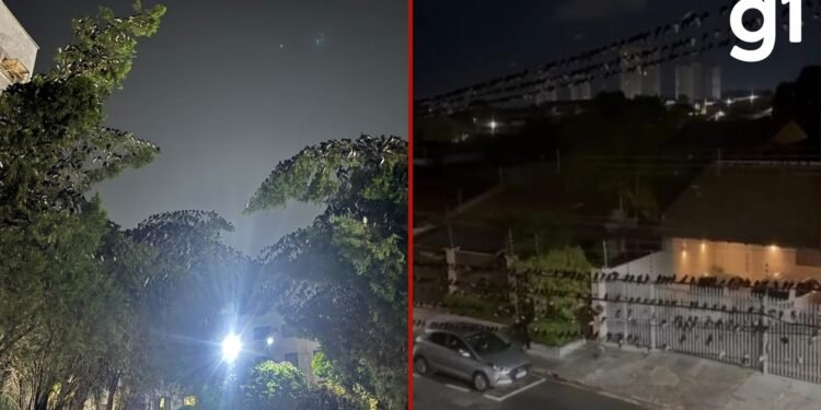VÍDEO: nuvem com milhares de andorinhas sobrevoam condomínio em Cuiabá em busca de alimento VÍDEO: nuvem com milhares de andorinhas sobrevoam condomínio em Cuiabá em busca de alimento