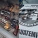 Polícia encontra arsenal com fuzil escondido em compartimento secreto de carro em MS
