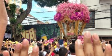 Círio de Nazaré: Procissão chega à reta final na av. Nazaré; ACOMPANHE