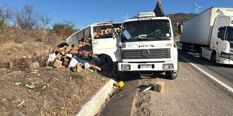 Motorista morre e passageiro fica ferido após pularem de caminhão em movimento na BR-423, em Garanhuns
